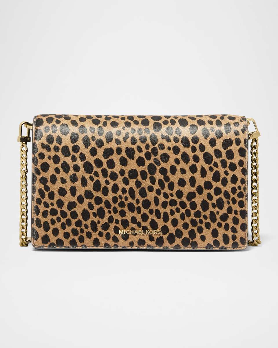 Jet Set Medium Cheetah Calf Hair Crossbody Bag